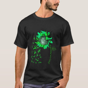 DWERGBEWUSTZIJN Zonnebloem Groen Lint T-shirt