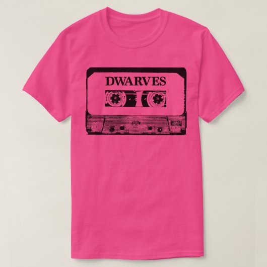 Dwergen Cassettebandje T-shirt (Design voorkant)