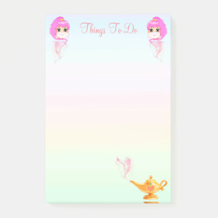Dwergen & magische lamp in pastelkleuren Dingen om Post-it® Notes