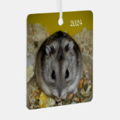 dwerghamster metalen ornament (Voorkant Rechts)