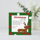 dwergrendier kaart (Staand voorkant)