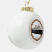 Dwergtouwbal of snowflake-versiering keramische bal ornament (Links)