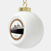 Dwergtouwbal of snowflake-versiering keramische bal ornament (Rechts)