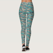 dwergvinvissen blauw leggings (Achterkant)