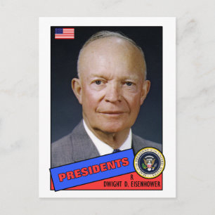Dwight D. Eisenhower Baseball Card Briefkaart