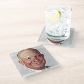 Dwight D. Eisenhower Glazen Onderzetter (Schuin)