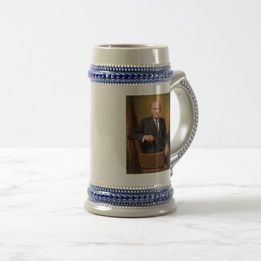 Dwight D Eisenhower Officieel presidentieel portre Bierpul (Voorkant rechts)