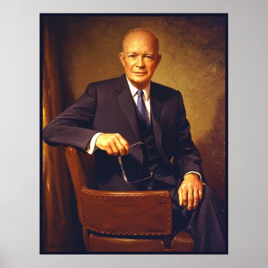 Dwight D. Eisenhower Presidentieel portret Poster (Voorkant)