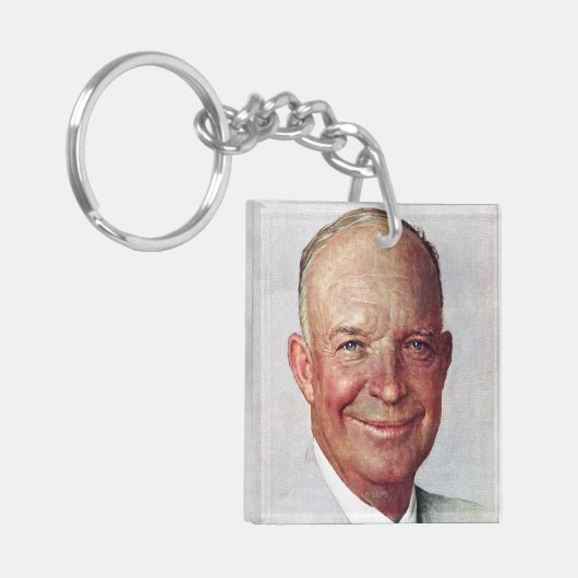 Dwight D. Eisenhower Sleutelhanger (Voorkant Links)