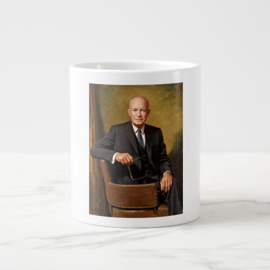 Dwight Eisenhower President Witte Huis Extra Grote Beker (Voorkant)