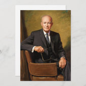Dwight Eisenhower President Witte Huis Feestdagenkaart (Voorkant / Achterkant)