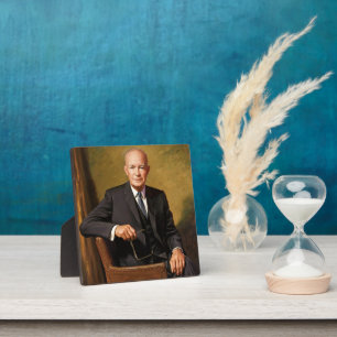 Dwight Eisenhower President Witte Huis Fotoplaat