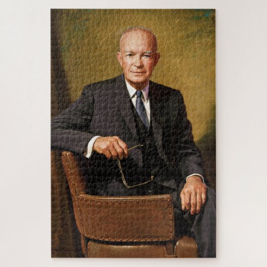 Dwight Eisenhower President Witte Huis Legpuzzel (Verticaal)