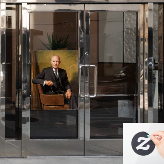 Dwight Eisenhower President Witte Huis Raamsticker (Kantoordeur)