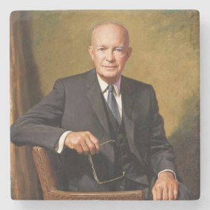 Dwight Eisenhower President Witte Huis Stenen Onderzetter