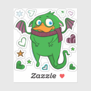 Dwight het monster, sticker