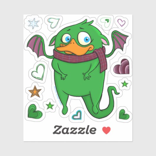 Dwight het monster, sticker (Vel)