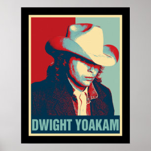 Dwight Yoakam Retro Hope Style Gift voor Fans.png Poster