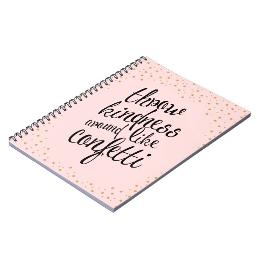 Dwing Kindness like Confetti Happy Notebook Notitieboek (Linkerzijde)