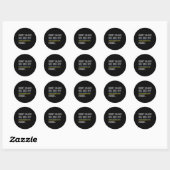 Dwing me niet mijn Oekraïense stem te gebruiken - Ronde Sticker (Vel)