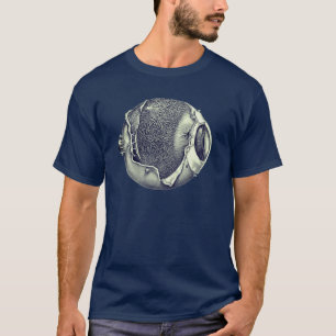 Dwingend Eyeball Detail Grijs T-shirt