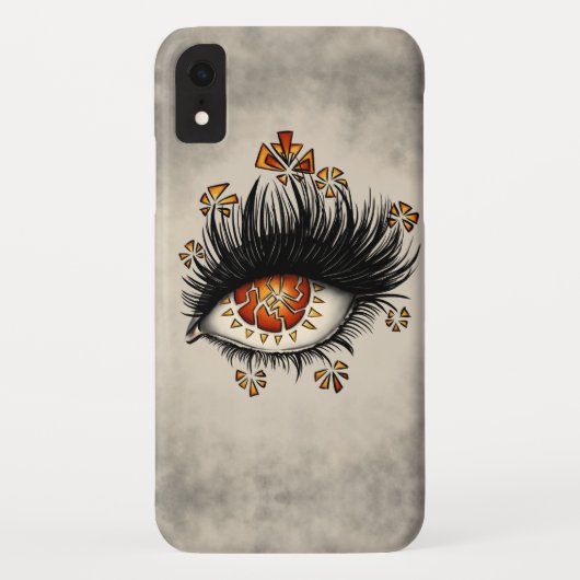 Dwingende ogen van de digitale lava-kunst Case-Mate iPhone case (Achterkant)