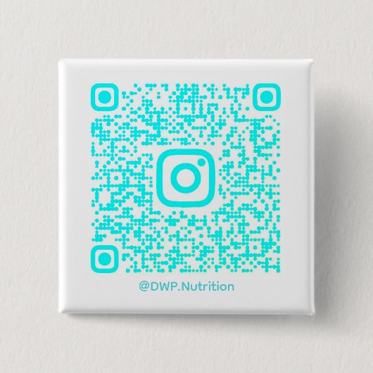 @DWP.Nutrition QR-code knop Vierkante Button 5,1 Cm (Voorkant)