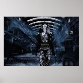DWR Futuristic Cyborg en Retro Robots Poster (Voorkant)