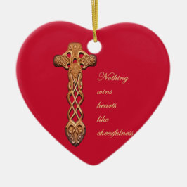 Dwynwen Nothing Wins Hearts Like Cheerfulness Keramisch Ornament