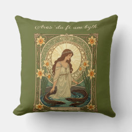 Dwynwen's Well And Sacred Fish Kussen