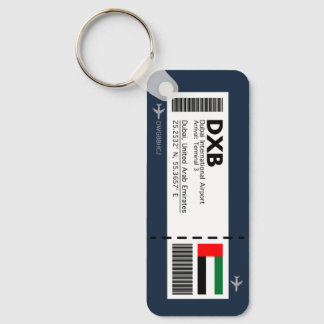 DXB Dubai Boarding Pass - Dubai Ticket Sleutelhanger
