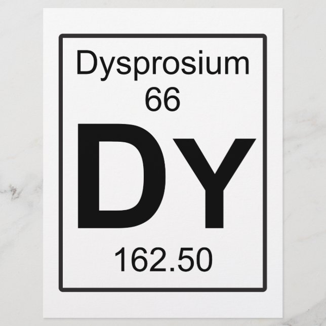 Dy - Dysprosium (Voorkant)