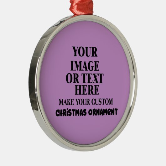 DY Maak uw eigen, aangepaste kerstmis Metalen Ornament (Rechts)
