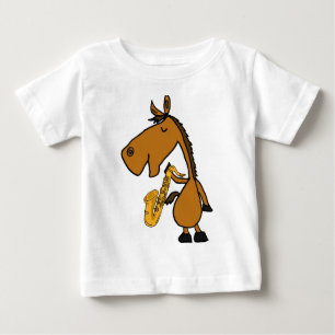 DY- Shirt voor poolpaarden en saxofonen
