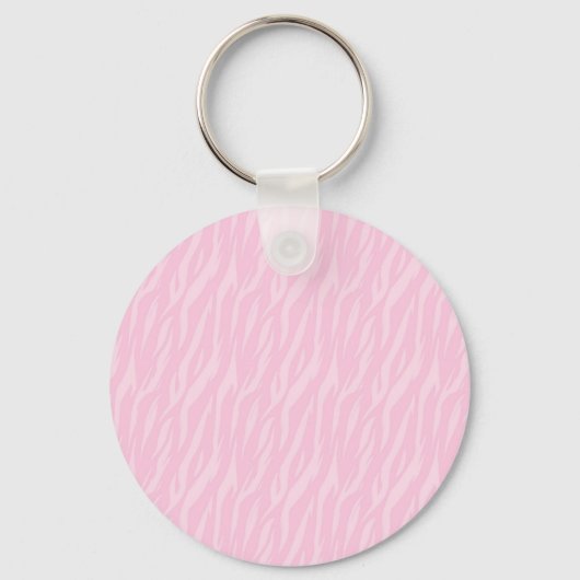 DY U ontwerpt uw eigen roze Zebra-cadeau Sleutelhanger (Voorkant)