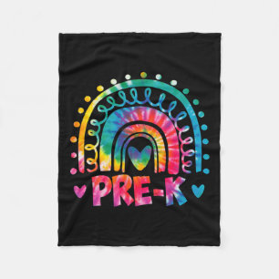 Dye Prek Teacher Rainbow Preschool Terug naar scho Fleece Deken