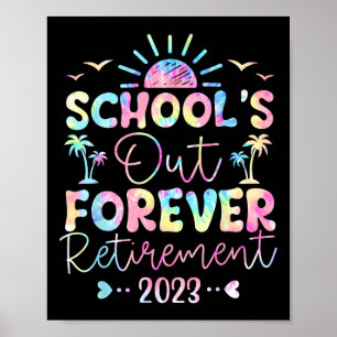 Dye School is uit voor eeuwig pensioen leraar met Poster