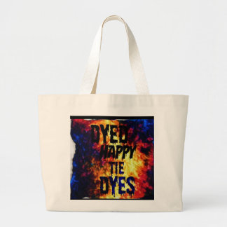 Dyed Happy Tie Dyes Grote Tote Bag