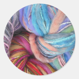 Dyed Knitting Yarn Ronde Sticker