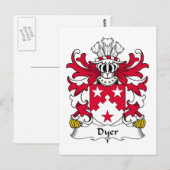 Dyer Family Crest Briefkaart (Voorkant / Achterkant)