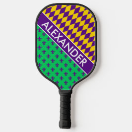 DYI-kleuren, Mardi Gras Emerald Paars Gold SV Pickleball Paddle