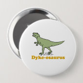 Dykeasaurus Ronde Button 4,0 Cm (Voorkant /achterkant)