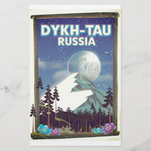 Dykh-Tau Rusland reisposter. Briefpapier