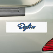Dylan Nom bleu Autocollants (En voiture)
