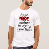 Dylan Thomas "Rage" Mannen Basic T-shirt (Voorkant)