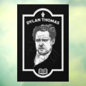 Dylan Thomas Welsh Poet Raamsticker (Vel 3)