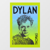 Dylan Thomas Welsh Poet Raamsticker (Vel)
