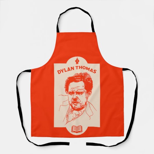 Dylan Thomas Welsh Poet Schort (Voorkant)