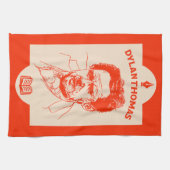 Dylan Thomas Welsh Poet Theedoek (Horizontaal)