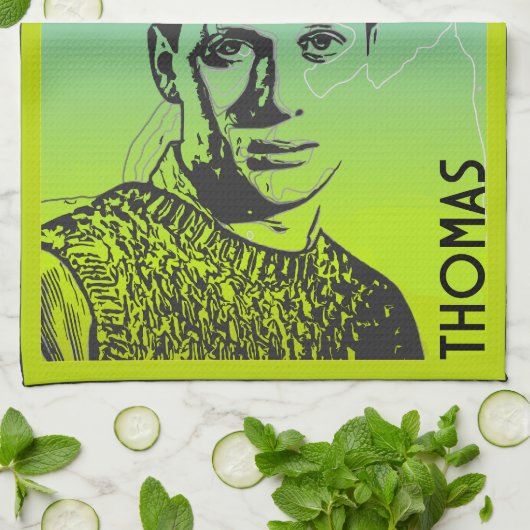 Dylan Thomas Welsh Poet Theedoek (Gevouwen)